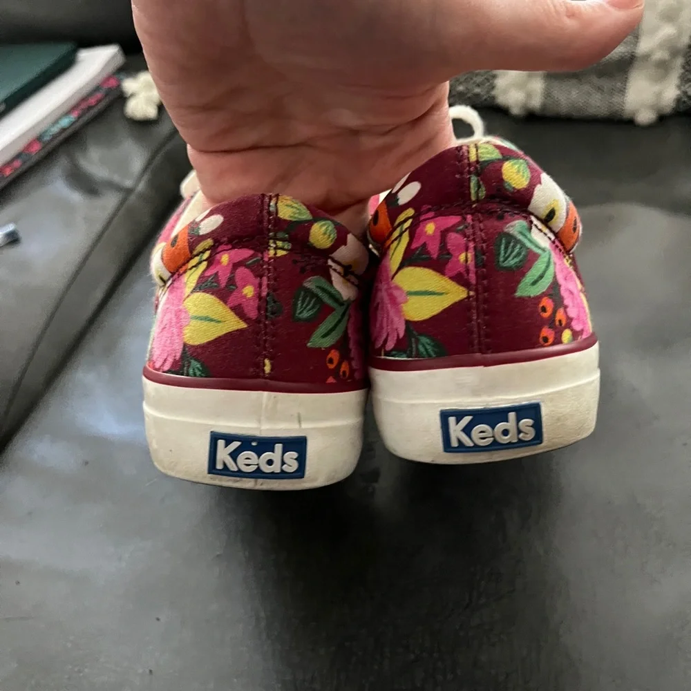 Keds x Rifle Paper Co floral shoes, size 8